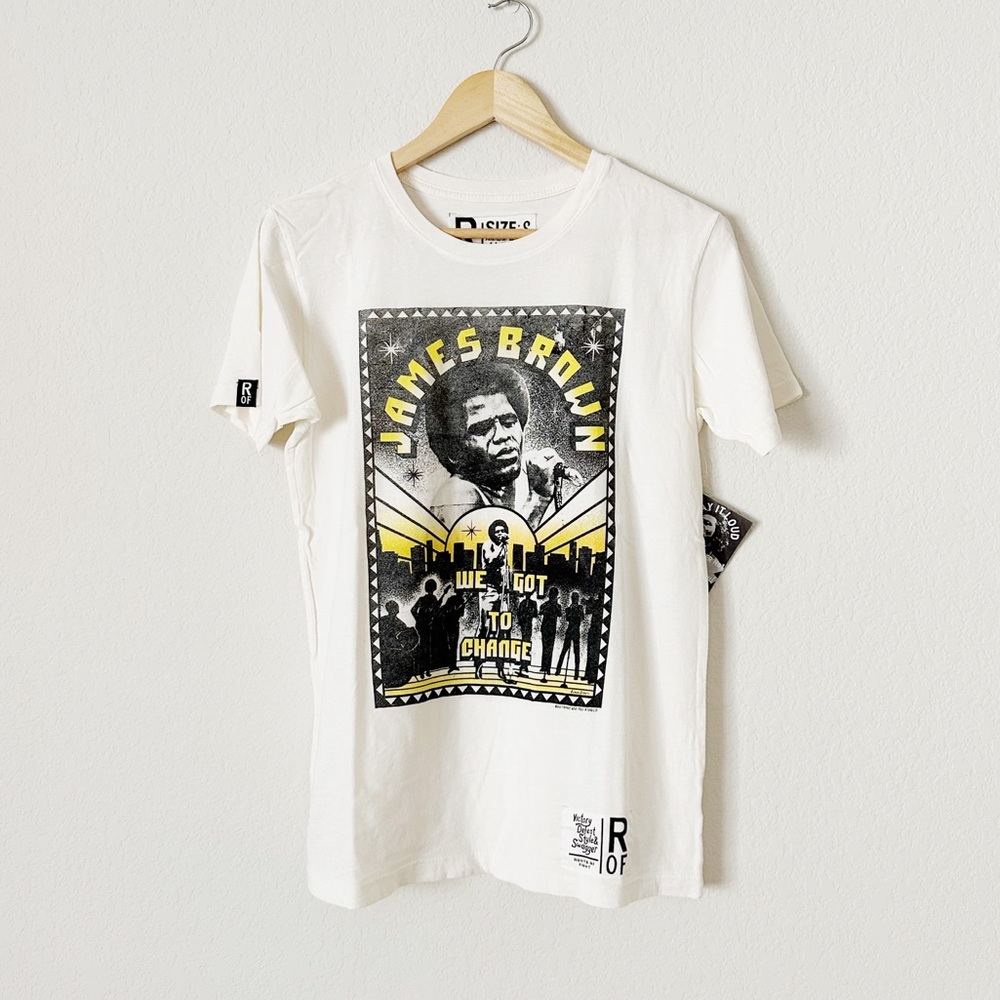 NEW James Brown We Got to Change Graphic Tee